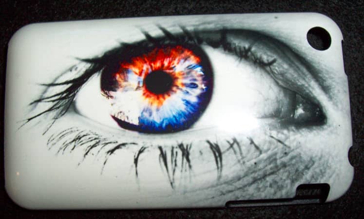 Iphone Case with Eye decoration