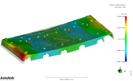 Initial Autodesk Moldflow Insight for the Part Material