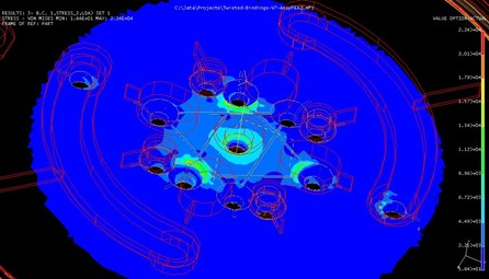 Finite Element Analysis of Part Stress After Molding with Specific Gate Location