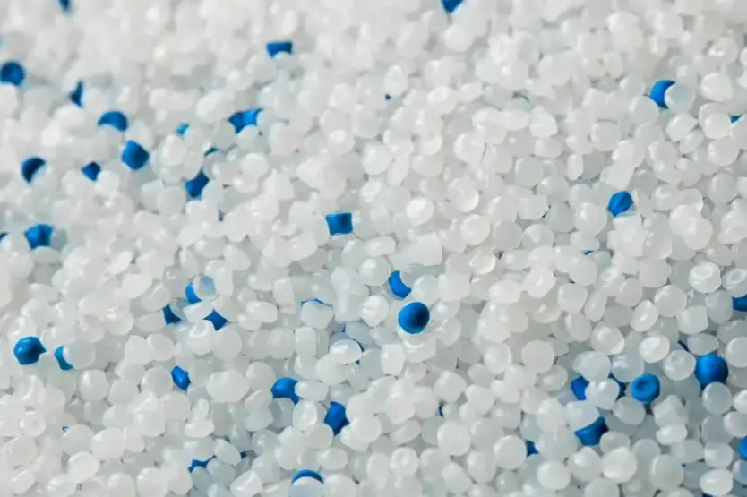 white and blue polyethylene